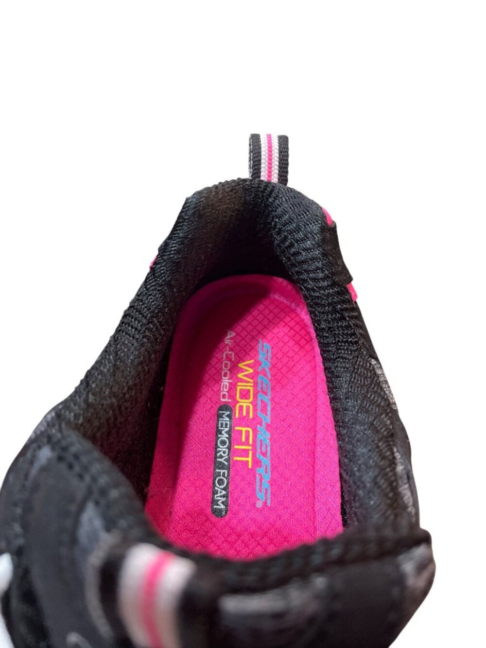 Skechers D'lites wms black pink cooled mem foam low sneakers sz 8.5W SKU 10-376 - Picture 10 of 16